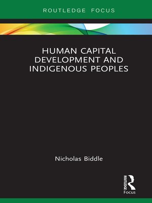cover image of Human Capital Development and Indigenous Peoples